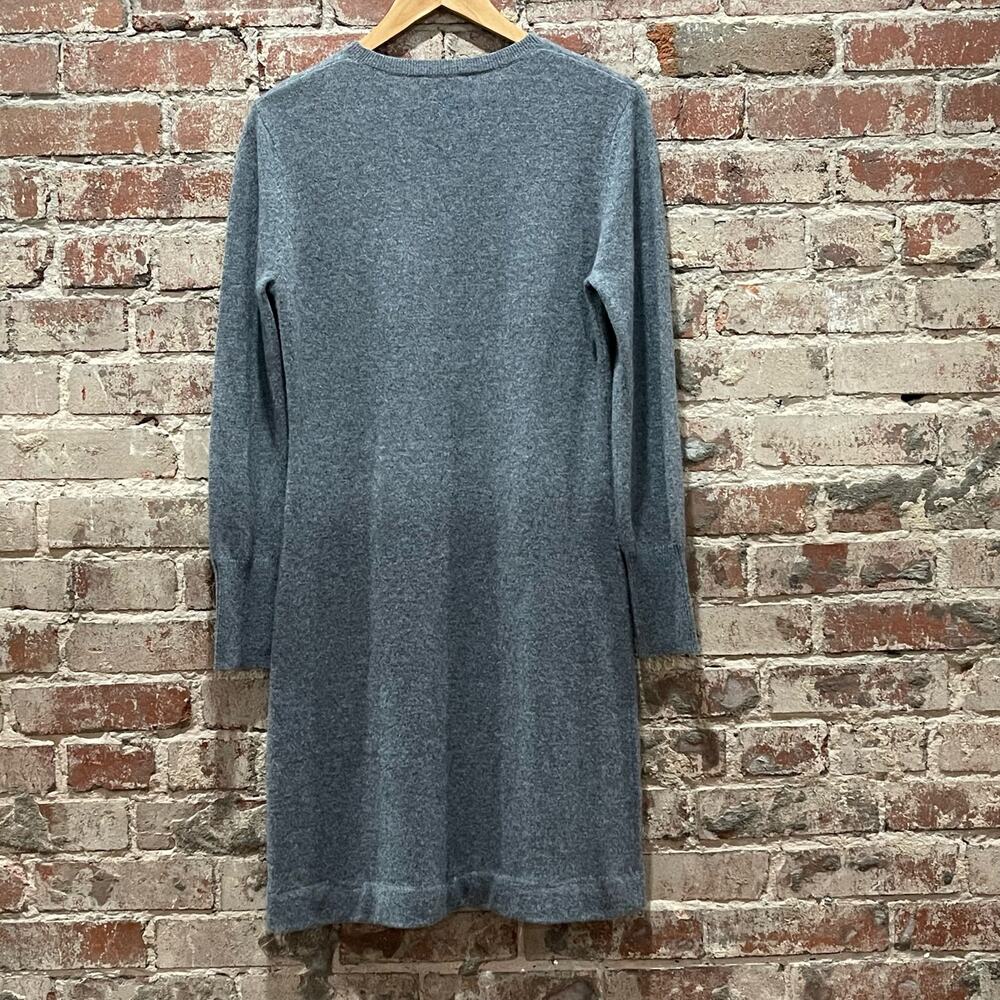 Neiman Marcus The Cashmere Collection 100% Cashmere Knit Dress Gray Size L - Picture 5 of 5